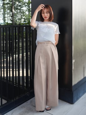 「STUDIOUS(ステュディオス)のアイテム」を使った、STUDIOUS STAFFさん(レディース・165cm)の春コーディネート