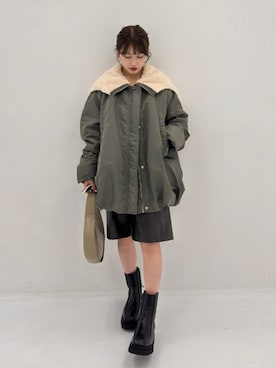 「CLANE（クラネ）のアイテム（ジャケット/アウター）」を使った、STUDIOUS STAFFさん（レディース・151cm）の秋コーディネート