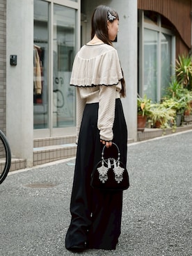 「STUDIOUS(ステュディオス)のアイテム」を使った、STUDIOUS STAFFさん(レディース・156cm)の夏コーディネート