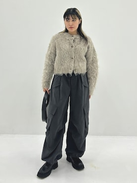 「STUDIOUS（ステュディオス）のアイテム（パンツ）」を使った、STUDIOUS STAFFさん（レディース・161cm）の秋コーディネート