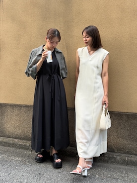 「STUDIOUS(ステュディオス)のアイテム」を使った、STUDIOUS STAFFさん(レディース・160cm)の夏コーディネート