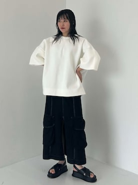 「CLANE（クラネ）のアイテム」を使った、STUDIOUS STAFFさん（レディース・161cm）の夏コーディネート