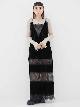 「アイテム（ドレス）」を使った、STUDIOUS STAFFさん（レディース・156cm）の冬コーディネート