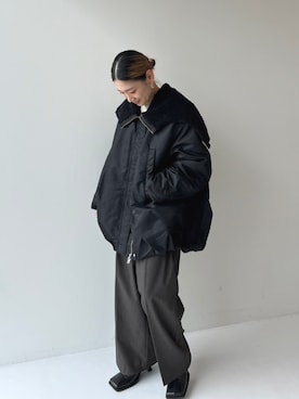 「CLANE（クラネ）のアイテム（ジャケット/アウター）」を使った、STUDIOUS STAFFさん（レディース・154cm）の秋コーディネート