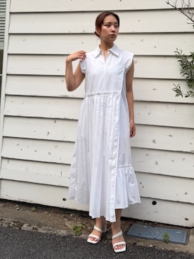 「STUDIOUS(ステュディオス)のアイテム」を使った、STUDIOUS STAFFさん(レディース・160cm)の夏コーディネート