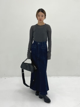 「STUDIOUS（ステュディオス）のアイテム」を使った、STUDIOUS STAFFさん（レディース・152cm）の秋コーディネート