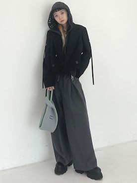 「LASTFRAME（ラストフレーム）のアイテム」を使った、STUDIOUS STAFFさん（レディース・156cm）の夏コーディネート