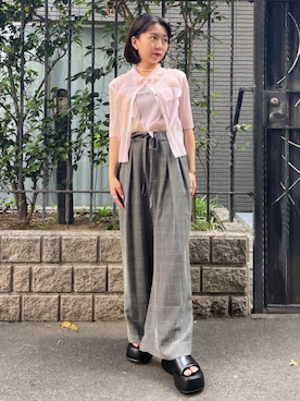 「STUDIOUS(ステュディオス)のアイテム」を使った、STUDIOUS STAFFさん(レディース・150cm)の夏コーディネート