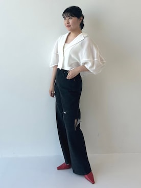 「CLANE（クラネ）のアイテム（その他アウター）」を使った、STUDIOUS STAFFさん（レディース・161cm）の夏コーディネート