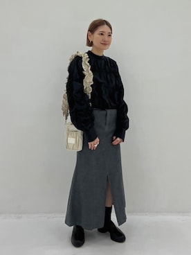 「STUDIOUS（ステュディオス）のアイテム」を使った、STUDIOUS STAFFさん（レディース・154cm）の秋コーディネート