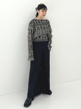 「STUDIOUS（ステュディオス）のアイテム（パンツ）」を使った、STUDIOUS STAFFさん（レディース・161cm）の夏コーディネート