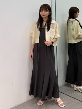 「STUDIOUS(ステュディオス)のアイテム(ジャケット/アウター)」を使った、STUDIOUS STAFFさん(レディース・152cm)の夏コーディネート