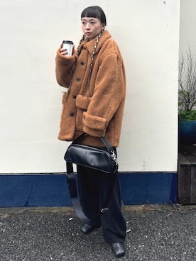 「CLANE（クラネ）のアイテム（その他アウター）」を使った、STUDIOUS STAFFさん（レディース・156cm）の秋コーディネート