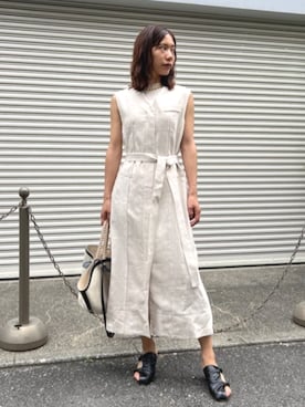 「STUDIOUS（ステュディオス）のアイテム（ワンピース/ドレス）」を使った、STUDIOUS STAFFさん（レディース・161cm）の夏コーディネート