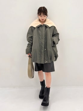 「CLANE（クラネ）のアイテム（ジャケット/アウター）」を使った、STUDIOUS STAFFさん（レディース・151cm）の秋コーディネート