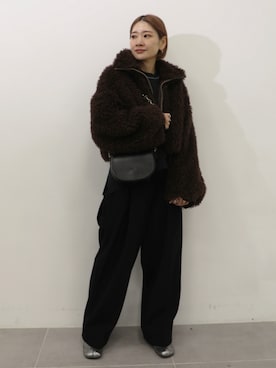 「STUDIOUS（ステュディオス）のアイテム」を使った、STUDIOUS STAFFさん（レディース・154cm）の秋コーディネート
