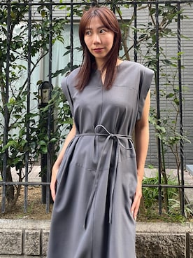 「STUDIOUS(ステュディオス)のアイテム」を使った、STUDIOUS STAFFさん(レディース・155cm)の夏コーディネート