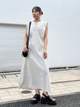 「STUDIOUS（ステュディオス）のアイテム（サンダル）」を使った、STUDIOUS STAFFさん（レディース・162cm）の春コーディネート