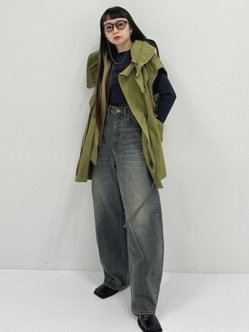 「VACHEMENT（ヴァシュモン）のアイテム」を使った、STUDIOUS STAFFさん（レディース・156cm）の春コーディネート