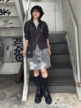 「LASTFRAME（ラストフレーム）のアイテム」を使った、STUDIOUS STAFFさん（レディース・151cm）の夏コーディネート