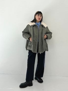 「CLANE（クラネ）のアイテム（ジャケット/アウター）」を使った、STUDIOUS STAFFさん（レディース・161cm）の秋コーディネート