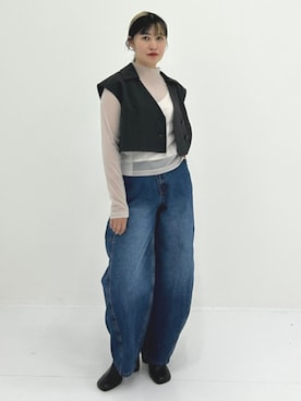 「STUDIOUS（ステュディオス）のアイテム（ワンピース/ドレス）」を使った、STUDIOUS STAFFさん（レディース・154cm）の夏コーディネート