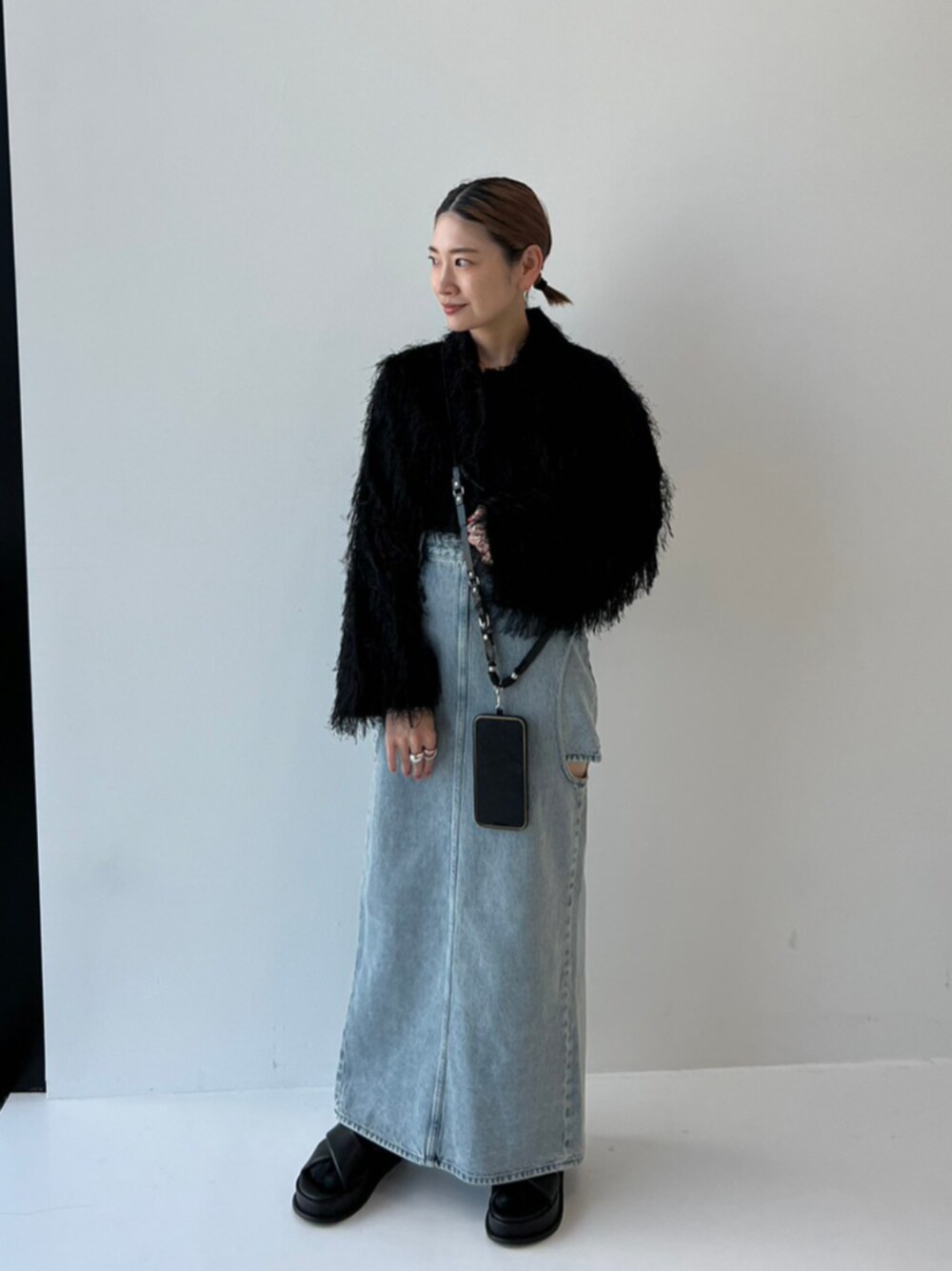 CLANE FRINGE SHORT JACKET クラネ