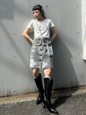 「LASTFRAME（ラストフレーム）のアイテム」を使った、STUDIOUS STAFFさん（レディース・156cm）の夏コーディネート