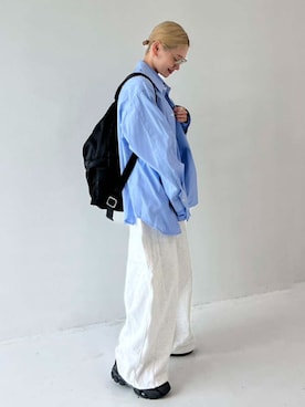 「CLANE（クラネ）のアイテム（パンツ）」を使った、STUDIOUS STAFFさん（レディース・152cm）の春コーディネート