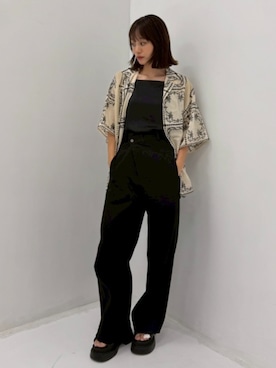 「STUDIOUS(ステュディオス)のアイテム」を使った、STUDIOUS STAFFさん(レディース・165cm)の夏コーディネート