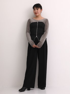 「STUDIOUS（ステュディオス）のアイテム」を使った、STUDIOUS STAFFさん（レディース・162cm）の秋コーディネート