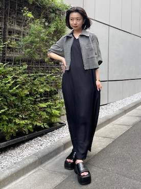 「STUDIOUS(ステュディオス)のアイテム」を使った、STUDIOUS STAFFさん(レディース・150cm)の夏コーディネート