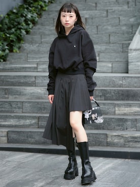 「STUDIOUS(ステュディオス)のアイテム」を使った、STUDIOUS STAFFさん(レディース・156cm)の春コーディネート