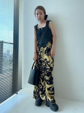 「STUDIOUS（ステュディオス）のアイテム（ワンピース/ドレス）」を使った、STUDIOUS STAFFさん（レディース・151cm）の夏コーディネート