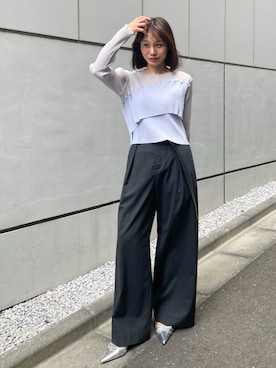「STUDIOUS(ステュディオス)のアイテム」を使った、STUDIOUS STAFFさん(レディース・165cm)の夏コーディネート