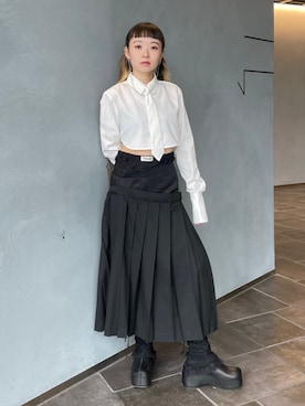 「STUDIOUS（ステュディオス）のアイテム」を使った、STUDIOUS STAFFさん（レディース・156cm）の秋コーディネート