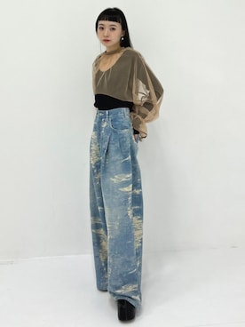 「TAAKK（ターク）のアイテム」を使った、STUDIOUS STAFFさん（レディース・156cm）の秋コーディネート