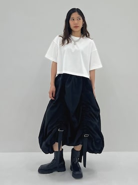 「STUDIOUS（ステュディオス）のアイテム（アクセサリー）」を使った、STUDIOUS STAFFさん（レディース・162cm）の夏コーディネート