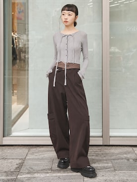 「STUDIOUS(ステュディオス)のアイテム」を使った、STUDIOUS STAFFさん(レディース・156cm)の秋コーディネート