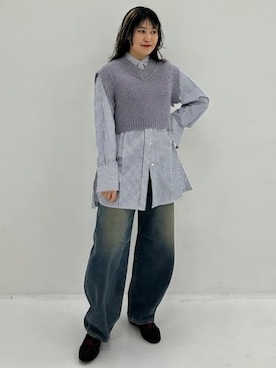 「STUDIOUS（ステュディオス）のアイテム」を使った、STUDIOUS STAFFさん（レディース・161cm）の秋コーディネート