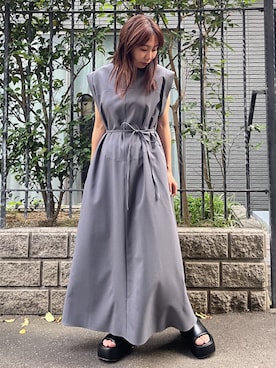 「STUDIOUS(ステュディオス)のアイテム」を使った、STUDIOUS STAFFさん(レディース・155cm)の夏コーディネート