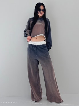 「STUDIOUS（ステュディオス）のアイテム（スウェット）」を使った、STUDIOUS STAFFさん（レディース・165cm）の春コーディネート