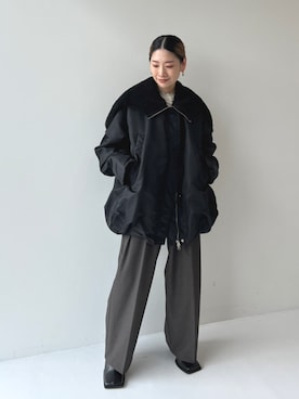 「CLANE（クラネ）のアイテム（ジャケット/アウター）」を使った、STUDIOUS STAFFさん（レディース・154cm）の秋コーディネート