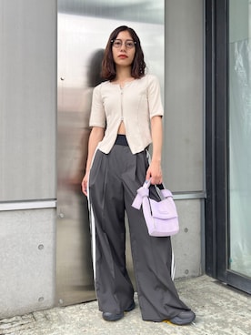 「LASTFRAME（ラストフレーム）のアイテム」を使った、STUDIOUS STAFFさん（レディース・162cm）の夏コーディネート
