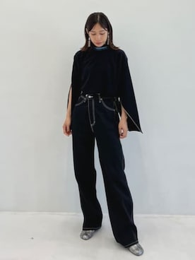 「BASICKS（ベイシックス）のアイテム（パンツ）」を使った、STUDIOUS STAFFさん（レディース・161cm）の夏コーディネート