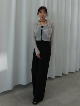 「STUDIOUS（ステュディオス）のアイテム（トップス）」を使った、STUDIOUS STAFFさん（レディース・155cm）の春コーディネート