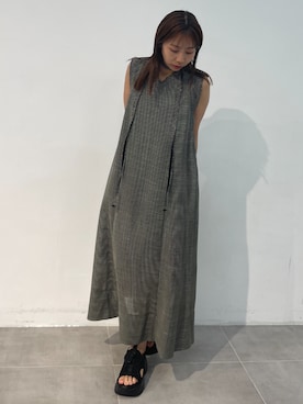 「STUDIOUS(ステュディオス)のアイテム(シューズ)」を使った、STUDIOUS STAFFさん(レディース・155cm)の夏コーディネート