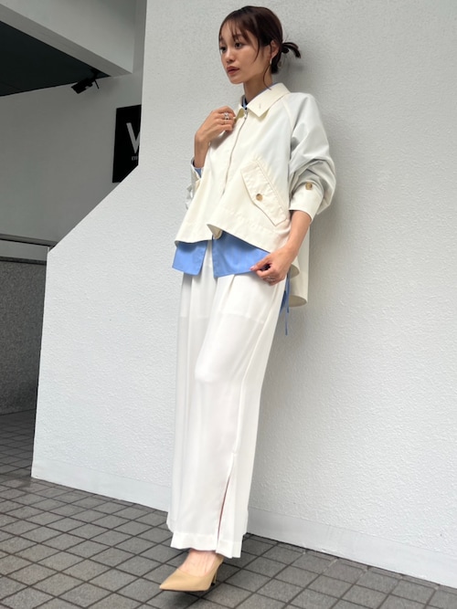 STUDIOUS/ステュディオス】Wide Stripe 2way Shirt/ワイドストライプ