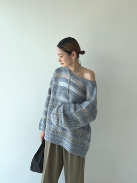 「CLANE（クラネ）のアイテム（ニット/セーター）」を使った、STUDIOUS STAFFさん（レディース・154cm）の秋コーディネート