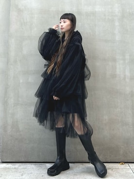 「AKIKOAOKI（アキコアオキ）のアイテム」を使った、STUDIOUS STAFFさん（レディース・156cm）の夏コーディネート